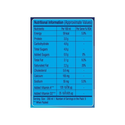 Mother Dairy Toned Milk 1L