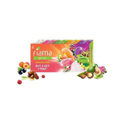 Fiama Gel Bar Soap Celebration Pack - Buy 4 get 1 Free