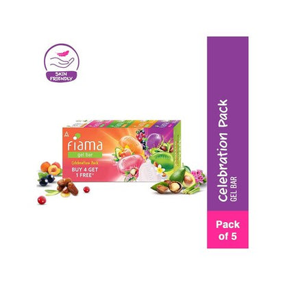 Fiama Gel Bar Soap Celebration Pack - Buy 4 get 1 Free