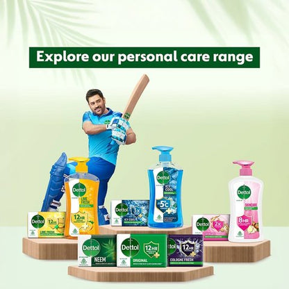Dettol Lime Fresh Bathing Bar Soap with 12 Hrs Germ Protection