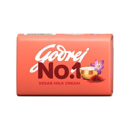 Godrej No.1 Kesar and Milk Cream Bath Soap - Buy 3 Get 1 Free
